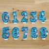 Party Supplies 1st Dreamy Blue Birthday Candles Cute Girl Number Candle Cake Topper Wedding Cakes Dessert Baking Decor