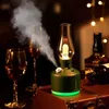 Luchtbevochtigers Vintage Lamp Ultrasone Luchtbevochtiger Aromatherapie Essentiële Olie Diffuser USB oplaadbare Luchtreiniger Retro Aroma Diffuser YQ230926