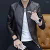 남자 모피 가죽 옷 봄과 가을 한국 패션 캐주얼 코트 재킷 오토바이