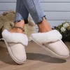 Slippers Winter Warm Fur Indoor Home Women Faux Suede Closed Toe Couple Woman Comfort Soft Sole House Shoes Slides 230925