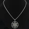 Pendentif Colliers 316 Acier inoxydable Metatron Cube Collier Étoile de David Chakra Yoga Méditation Hip-Hop Chaîne Homme Femme Bijoux 265J