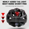 Casques de cyclistes Casque de vélo adulte avec LED Light Light Double Mode Goggle Fit 5862 cm