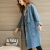 Frauen Graben Mäntel Denim Jacke Mit Pelz Für Frauen Parka 2023 Winter Warme Jeans Weibliche Damen Faux Mantel KK2559