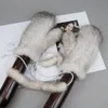 Cinq doigts gants hiver véritable fourrure de vison mode doux chaud 100 naturel dame bon élastique véritable gant tricoté 230925