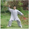 Ethnic Clothing Chinese Tai Chi Uniform Cotton Wushu Kids Adults Martial Arts Wing Chun Suit Taichi Performance Tang Taiji