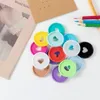 Diğer Masa Aksesuarları 100 PCS 35mm Defter Gevşek Yaprak Mantar Deliği Plastik Bağlayıcı Halka Kalp Disk DIY Ofis Malzemeleri 230926