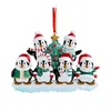 Dekoracje świąteczne rodzina pingwin ozdobny spersonalizowany dom domowy dekoracja drzewa dekoracja pokój dekoracje upuszczenie dostawy ogrodu świąteczny p otvtm