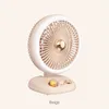 Desktop Folding Fan Wall Hanging Portable Outdoor Camping USB Rechargeable Home Office New Vintage Night Light Small Fan
