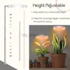 Grow Lights Plant Grow Light Spettro completo per piante da interno con timer Lampada da coltivazione a LED dimmerabile regolabile in altezza per piante grasse idroponiche YQ230927