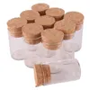 50pcs 10ml size 24 40mm Small Test Tube with Cork Stopper Spice Bottles Container Jars Vials DIY Craft292G