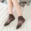 Women Socks 10 Pairs Of Japanese Anti-Skid Breathable Mesh Transparent Lace Summer Thin Casual Women's Boat