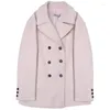 الصوف للرجال والخريف الشتاء على الطراز البريطاني ، Yuppie Shuai Han نسخة من Material Coat Material Solid Color Men in Long