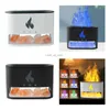 Humidifiers Simulation Flame Night Light Air Humidifier 250ml Essential Oil Diffuser YQ230926