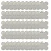 Porte-clés 50 pcs clair acrylique blancs porte-clés collier pendentif étiquettes transparentes pour les projets de bricolage accessoires en vinyle fournitures de fête 266v