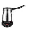 800W Portable Electric Coffee Maker Turkish Greek Coffee Machine Rostfritt stål Separat hemmakontor Espresso Te Moka Pot