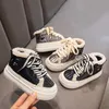 Stövlar mysiga vinterbarn sneakers hög topp varma ull barns sportskor pojkar flickor barn baby kort casual g07201 230925