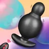 Anal Toys Inflatable Silicone Butt Plug 10 Modes Anus Beads Massage Vibrator For Women Men Masturbation Sex Adult Games 230925