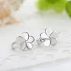 Hoop oorbellen Kofsac Simple Fashion Little Flower For Women 925 Sterling Silver Sieraden Earring Girl Accessoires Verjaardagscadeaus