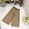 designer khaki pants for girl and boy Size 100-160 CM baby Wide leg pants fashion Kids trousers Sep25