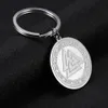 10P anneau en acier inoxydable Valknut porte-clés Viking noeud irlandais amulette païenne charme porte-anneau pendentif sac cadeau pour hommes femmes 321c