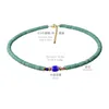 Choker Yoiumit Retro Naturstein Blau Türkis Bunte Glasur Perlen Halskette Feminin Kleines Design Halsband Kette Schmuck Geschenk