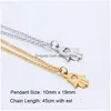 Pendant Necklaces Wholesale Stainless Steel Yoga Necklace Buddha Hamsa Hand For Women Gift Fashion Jewelry Collar New Drop Delivery Pe Dh0Uj