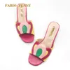 Chinelos FABIO PENNY Moda Senhoras Chinelos Nigéria Colorido Senhoras Sapatos Verão Desgaste Diário Senhoras Chinelos De Dedo Aberto 230926