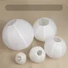 Autres fournitures de fête d'événement 30pack de lanternes de papier colorées blanches rondes chinoises / japonaises suspendues lampes de lanterne de boule pour la décoration de mariage de fête d'anniversaire 230926