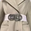 Ceintures large ceinture élastique dames rétro mode Cinch extensible élégant PU cuir robe ceinture pour les femmes 230925