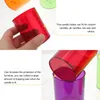 Portacandele 10 pezzi Bicchieri di plastica colorati Porta tealight Protezioni antigoccia Decorazioni per la tavola di nozze Clessidra Candeliere votivo