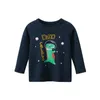 Sweats à capuche Sweatshirts Astronaut Print T-shirts pour garçon coton bébé filles à manches longues Rocket Tops Enfant Automne Space Sweatshirt Enfants Vêtements Dropship 230925