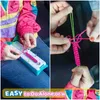 سوار الصداقة البلاستيكي أكريليك لوسيت صنع طقم للفتيات DIY Craft Kits Toys عيد ميلاد هدايا عيد الميلاد الحفلات وسفر DH5UG