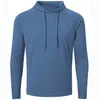 Mens Hoodies Sweatshirts Lång ärm Upf 50 Rash Guard Hoodie Fitness Tracksuit Running Jogger Shirt Athletic Fishing Handing Workout Shirts 230925