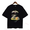 Men's T shirts Graffiti T-shirts Palms Palmangel City Designer Limited Inkjet Graffiti Letter Printing Men's Women's Sailboat Short-sleeved Casual Palmes Angels Angel