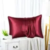 Pillow Silk Pillowcases Bedclothes Single Student Dormitory Household 400 Thread Count Satin Pillowcase With Zipper