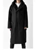Manteau long en laine pour hommes, cercle Vintage en Tweed, épaules tombantes, Silhouette