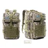 Mochila tática militar 45L Pacote de assalto ao ar livre Bolsa de ginástica de treinamento de grande capacidade Caminhadas Camping Viagem Mochila Exército 3D Trekking Molle Mochila