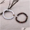 Beaded Fashion Natural Stone Strands Bracelet For Lovers Distance Magnet Couple Bracelets Yoga Friendship Valentine Jewelry Gifts Drop Dhqbr