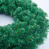 Dekorativa blommor Green 30/40/50 cm julkrans Garland bas tall nål xmas för hängande prydnads ytterdörr navidad år hem