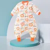 Sacos de dormir Bebê Desenhos animados Sleepsacks de pernas divididas com mangas destacáveis para meninos meninas saco de dormir infantil outono e inverno 230926