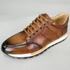 Couro masculino casual sapato cobre toe antiderrapante fundo plano cobra escala sapatos de couro feitos à mão sapatos de dança banquete masculino 38-46 a30