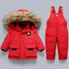 Piumino Abbigliamento per bambini Set Bambino Inverno Caldo Piumini parka Ragazzi Tuta spessa Cappotto infantile Bambina Abbigliamento Bambini Tuta da neve 230926