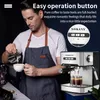 800W Espressomachine Instant Voorverwarmen Koffiezetapparaat met Melkopschuimer Cafetera Cappuccino Heet Water Stoom voor Thuiskantoor