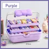 Business Card Files Large Capacity Headwear Storage Box Children's Toy Desktop Three Layer Creative Hairpin 230926