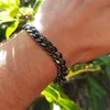 Kralenarmband Herenarmband Homme Roestvrij staal Cubaanse schakelkettingen Armbanden voor mannen Ketting aan handaccessoires 3/5/7 MM Sieraden 230925