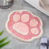 Tappeto Cartoon Cat Paw Floccaggio Tappeto Tappetino per la casa Camera da letto Bagno Tappetino antiscivolo Tappetino assorbente 230926