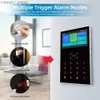 Alarm Systems Smart Tuya Alarm System WiFi GSM 4,3 tums skärminbrottstäver Hem Säkerhet med temperatur- och fuktighetsfunktion YQ230926