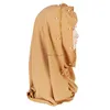 Hijab Perline Pianura Jersey Antirughe Scialle Hijab Con Berretto Modale Donna Velo Avvolgente Sciarpa Musulmana Solida Ramadan Turbante Fascia 161X60Cm Goccia Dhg8V