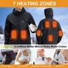 Herren Jacken Winter Beheizte Jacke Motorrad Männer Beheizte Jacke Skifahren Winddicht Wandern Warm Halten Boden Angeln Kleidung USB Elektrische Heizung 230925