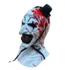 Herrspårsfall Terrifier 2 Art Clown Cosplay Mask Movie Masks Halloween Carnival Props for Men Women